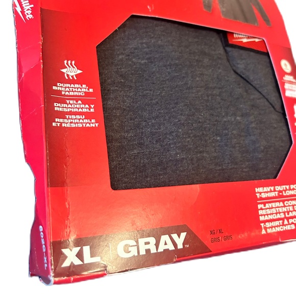 COPY - Milwaukee Tool Heavy Duty Long Sleeve T-Shirt - Gray | Men’s XL - Picture 3 of 7